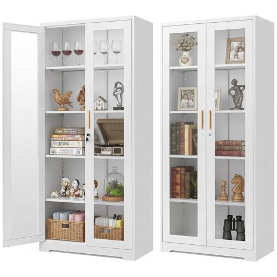Collectible Collection - Home curio display cabinet with glass