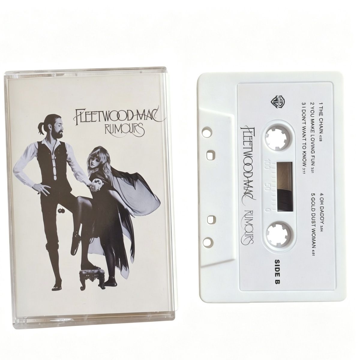 Vintage And Collectible - White Cassette Tape Classic Soft Rock