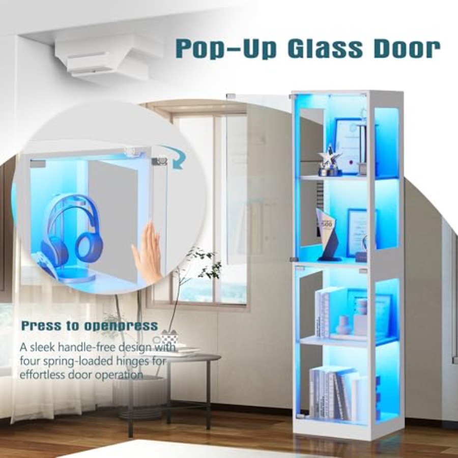 Glass display cabinet with RGB - огляд і ціна Collectible Collection