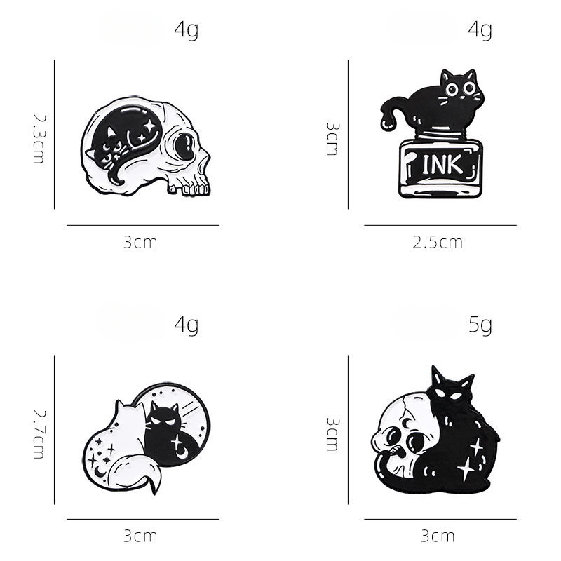 Cute Black Cat Collection Plan - огляд і ціна Collectible Vintage Brooches
