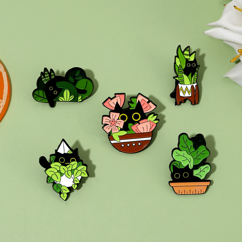 Cute Black Cat Collection Plan - огляд і ціна Collectible Vintage Brooches