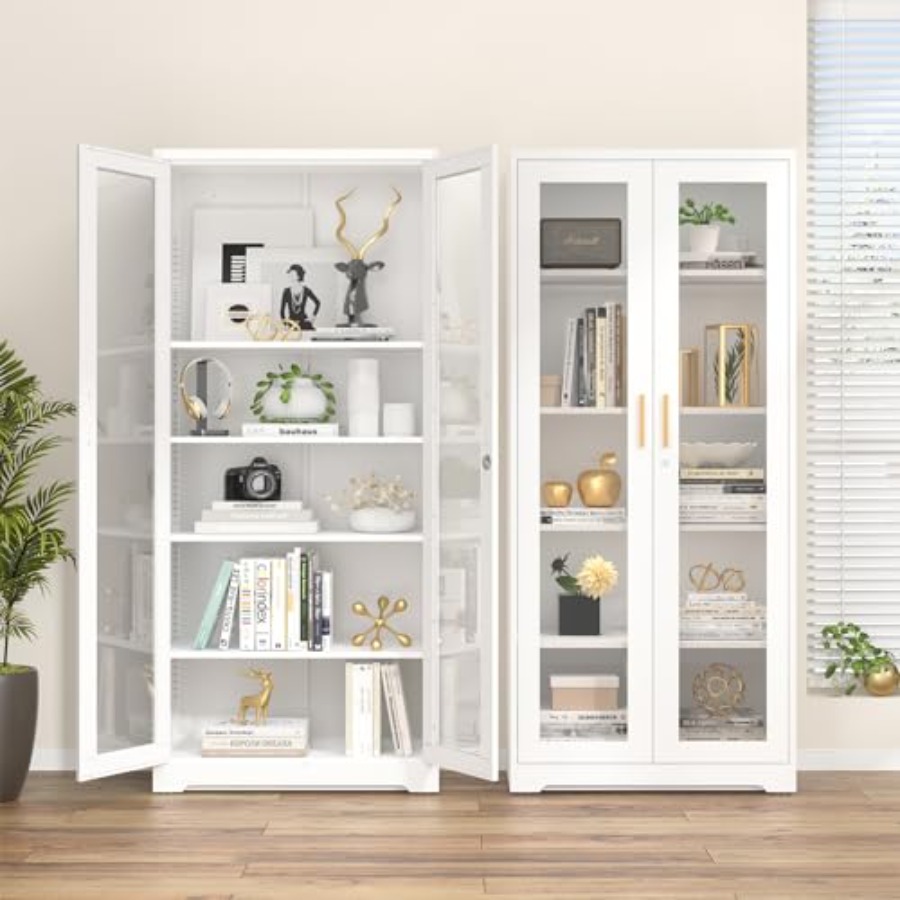 Home curio display cabinet wit - огляд і ціна Collectible Collection