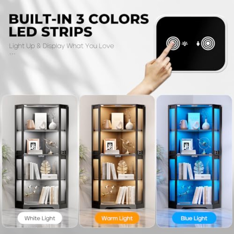 Lighted Corner Display Cabinet - огляд і ціна Collectible Collection