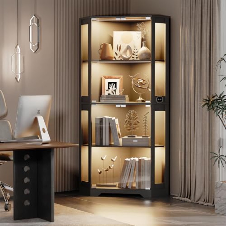 Lighted Corner Display Cabinet - огляд і ціна Collectible Collection