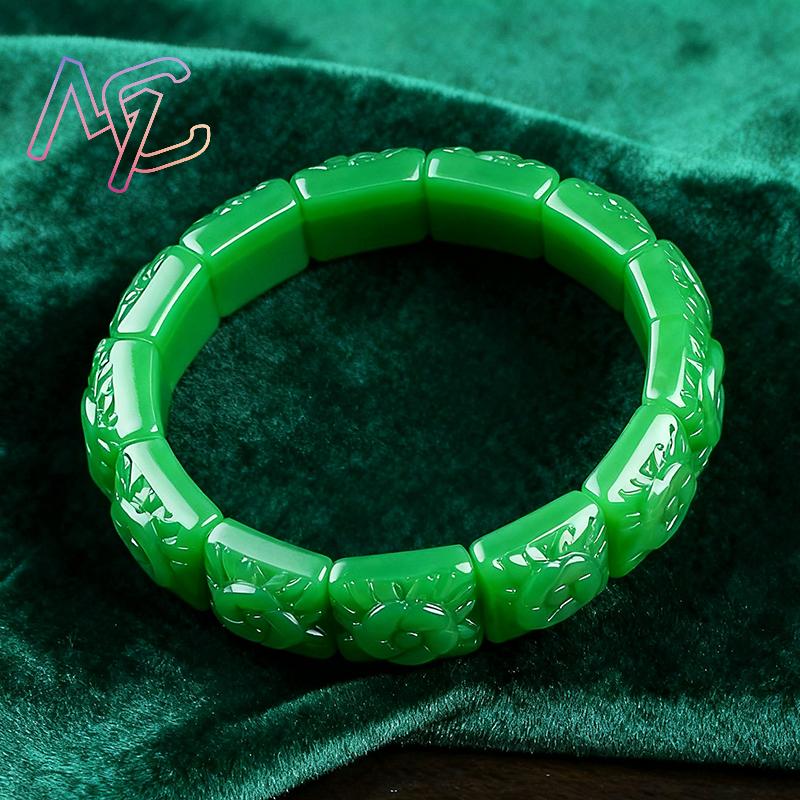 Real Jade Flower Bracelet Bang - огляд і ціна Vintage Item