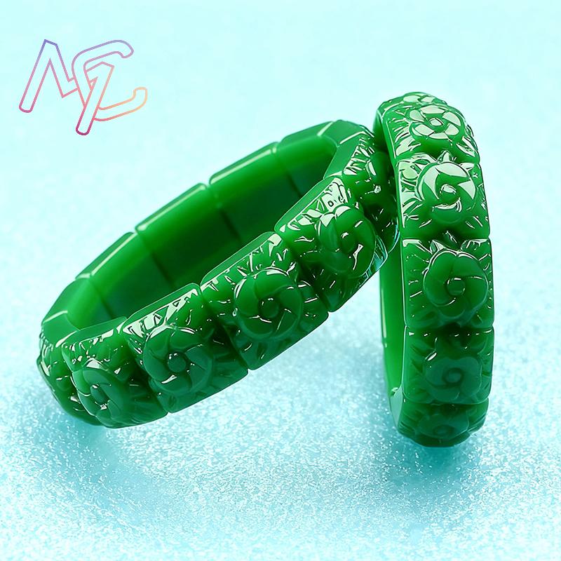 Real Jade Flower Bracelet Bang - огляд і ціна Vintage Item
