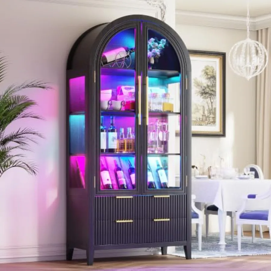 Arched curio cabinet with glas - огляд і ціна Collectible Collection