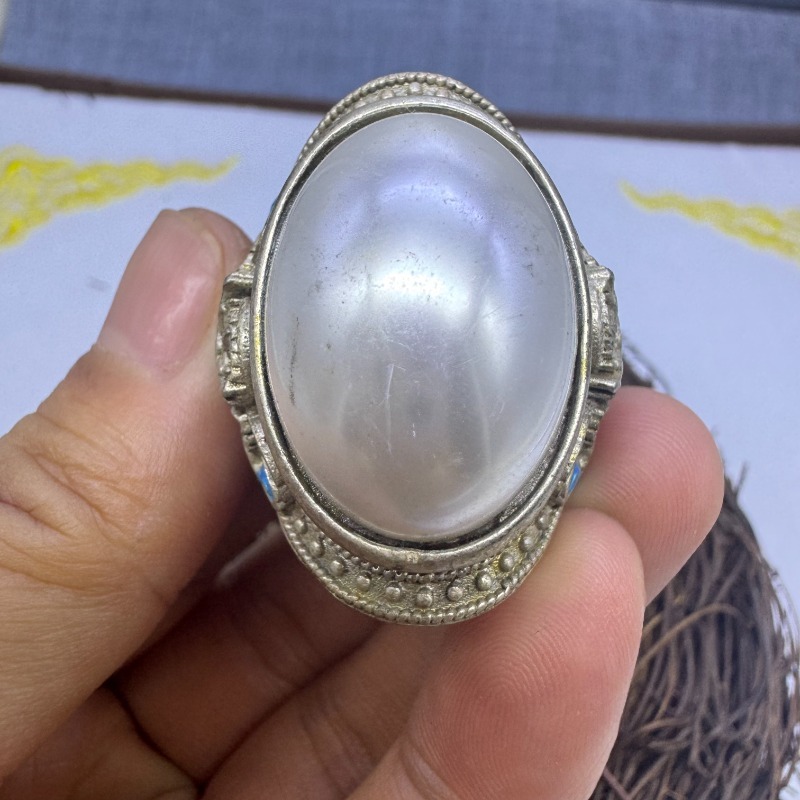 Hand Inlaid Large Cabochon Pea - огляд і ціна Vintage Collectible Jewelry